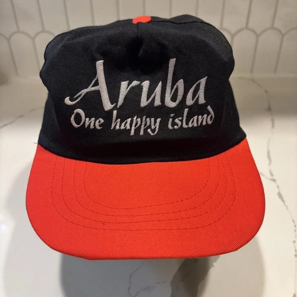Vintage Aruba SnapBack Hat Souvenir 